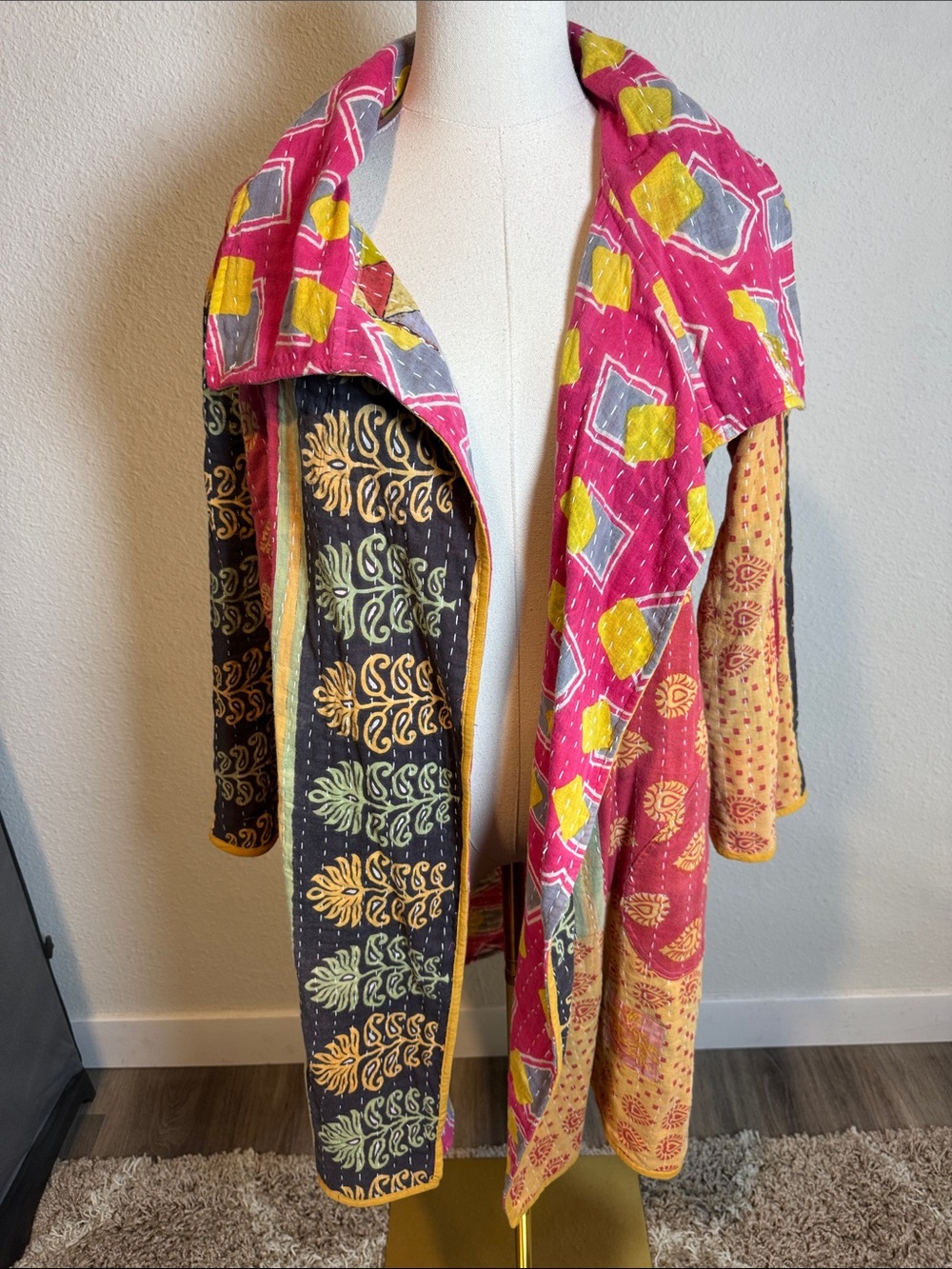 NWOT Boho Kantha Patchwork Jacket size Medium - Picture 5 of 13